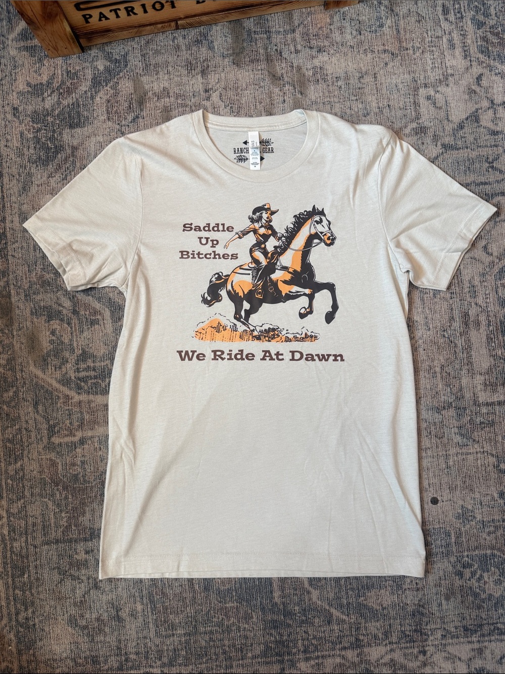 We Ride At Dawn Graphic Tee - White